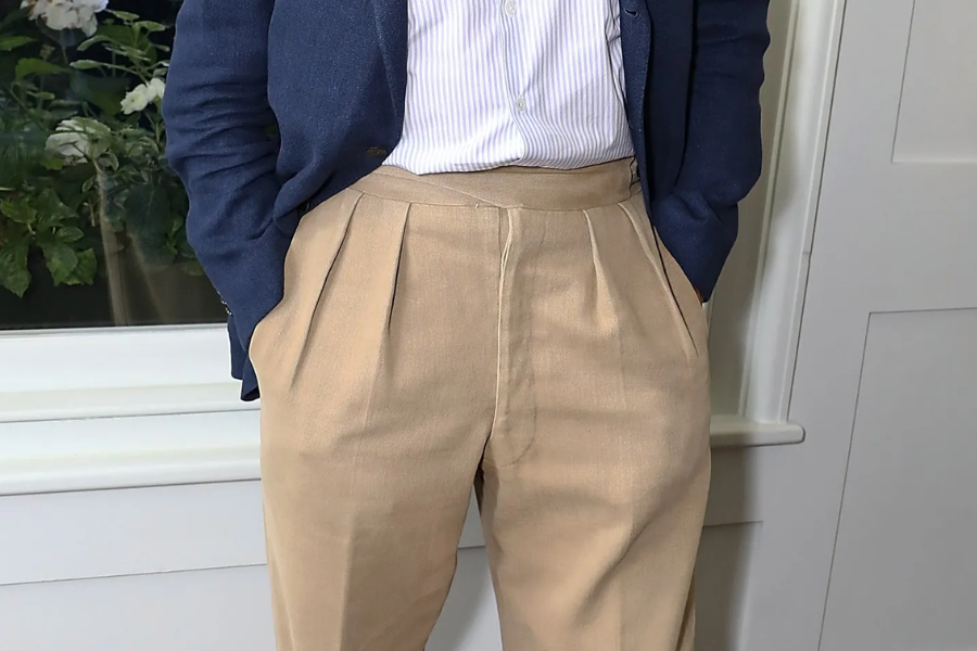 Pleated Khakis